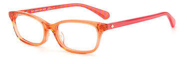 Youth Girls Kate Spade Eyeglasses: Abbeville - Red(2) SpecSMART Eye Clinic (Diagonal View)